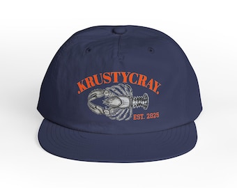 Gorra de surf Navy Lobster: Sombrero de playa de nailon reciclado