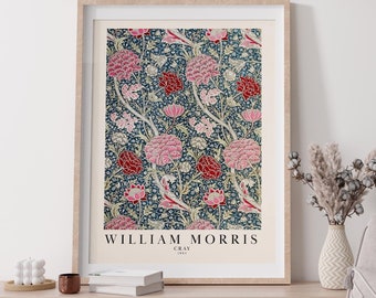 William Morris Art, Exhibition Poster, William Morris Decor, William Morris Print, William Morris Poster, William Morris Botanical Wall Art