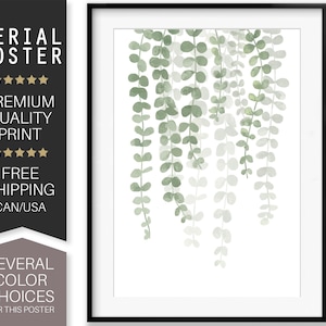 Plantes et pots, affiche de la nature, impression d'art scandinave, milieu du siècle moderne, affiche colorée, conception graphique, impression d'art, affiche en série