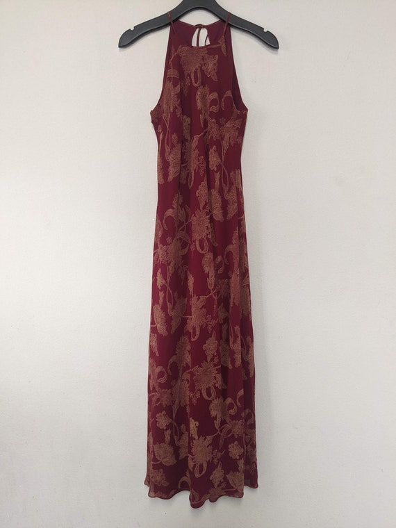 Ann Taylor Bias Floral Silk Maxi Dress