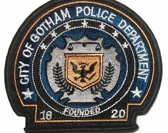 Batman City of Gotham Police Department Badge LANYARD ID Holder Keychain