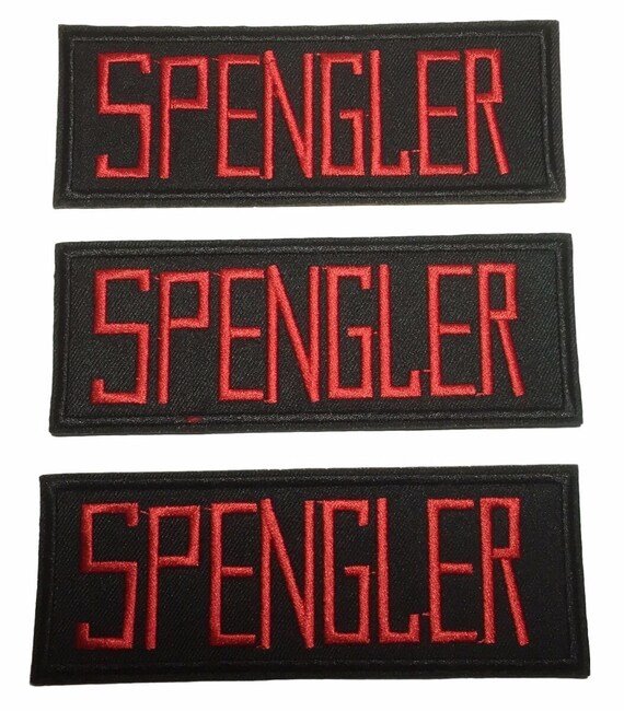 Ghostbusters Spengler Name Tag 5 Inch Wide Embroidered Set of | Etsy