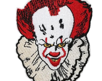 Iron on badge Méchant clown écusson 666 Aufbügler Patch Evil Clown 