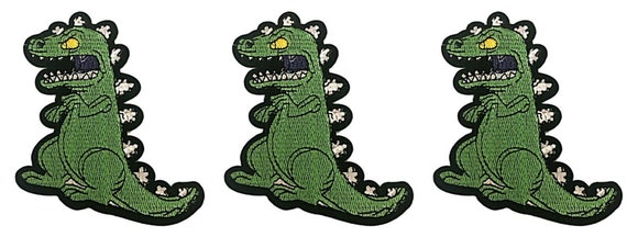 Rugrats TV Series REPTAR 4 1//2/" Tall Iron On Patch
