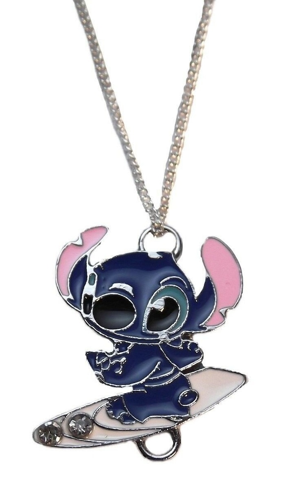 Stitch Cartoon Character Surfing 