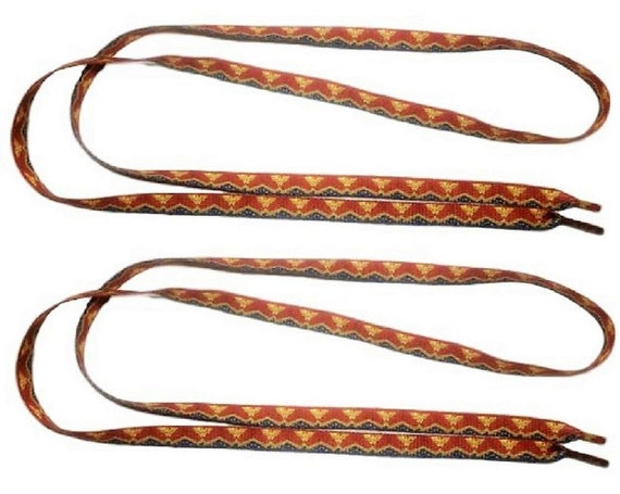Wonder Woman Design Red Double Sided Shoe Laces