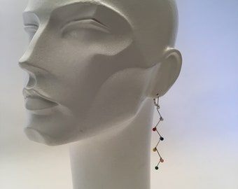 Sewing Pins balls and Pin silver 925 Leverback Clasps modern styled Kinetic Design