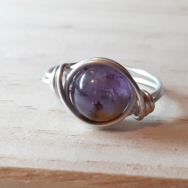 Auralite 23 Wire Wrapped Ring