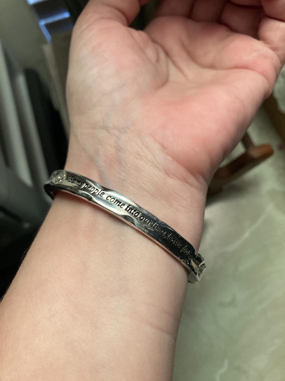 Engraved Friendship Bracelet: Inspirational Quote… - image 2