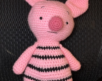Mr. Piggleton  - Hand Crochet stuffed Pig