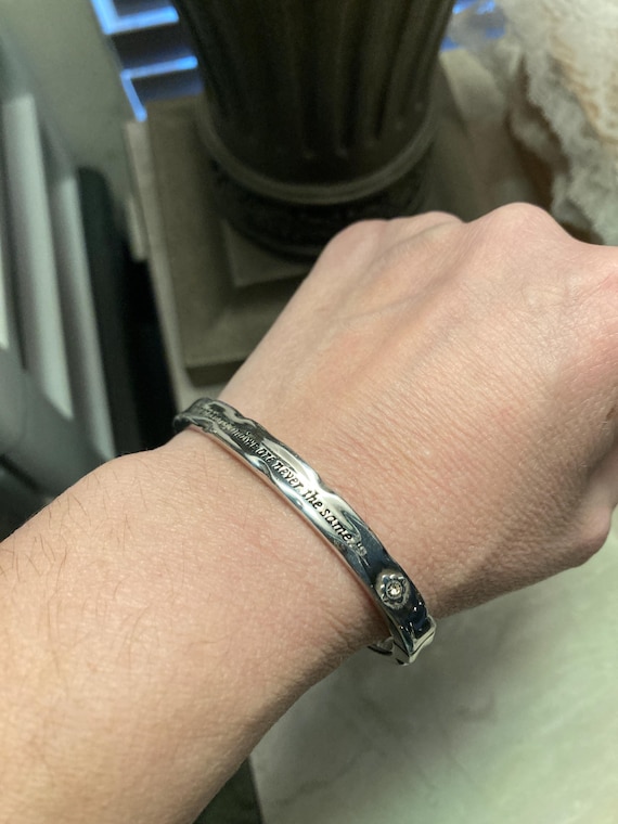 Engraved Friendship Bracelet: Inspirational Quote… - image 1