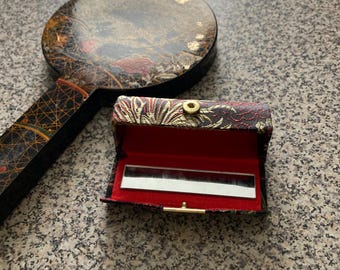 Vanity mirror with Sunflower Lipstick case