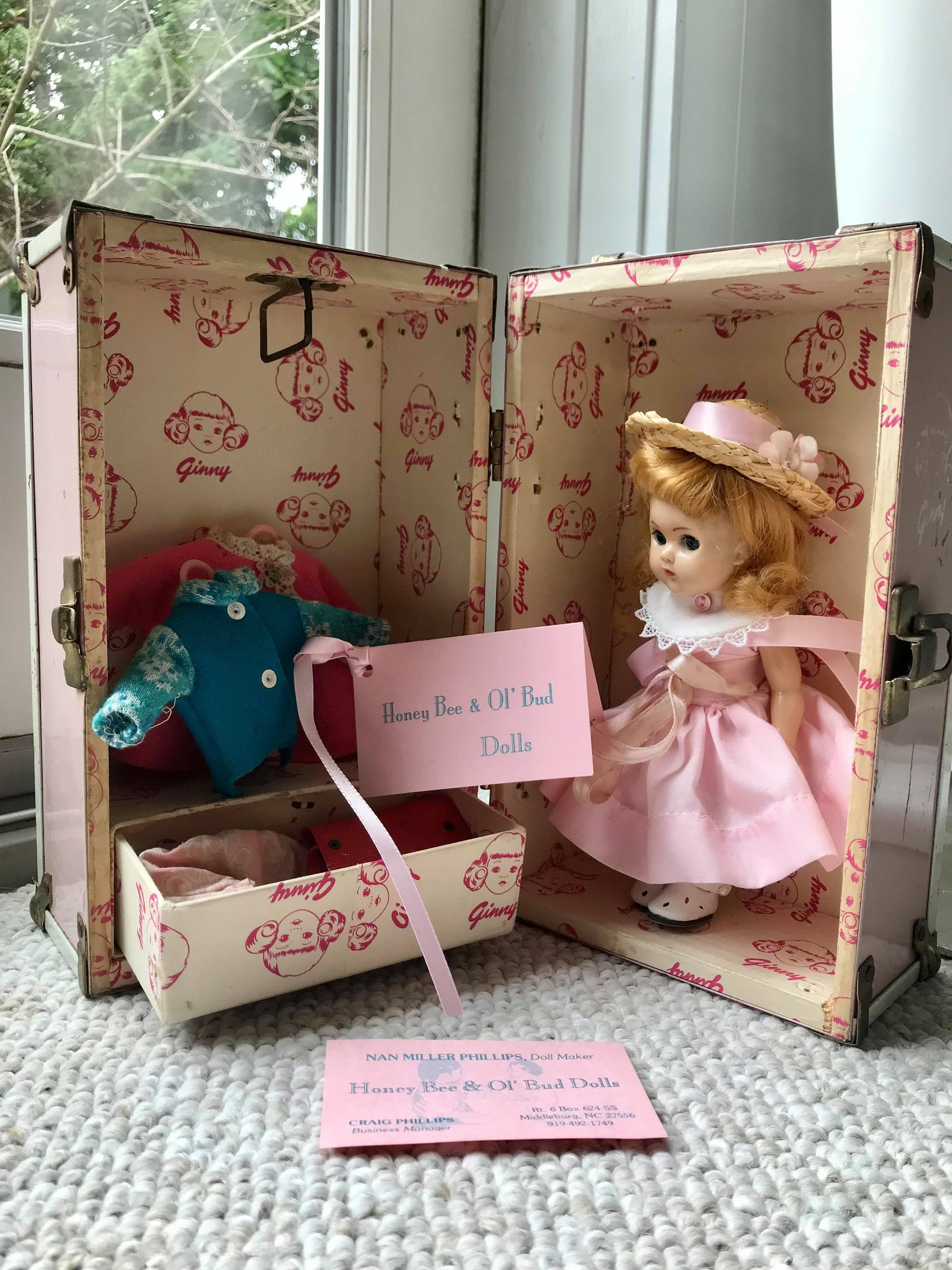 1950s Ginny Doll in original hard case Etsy