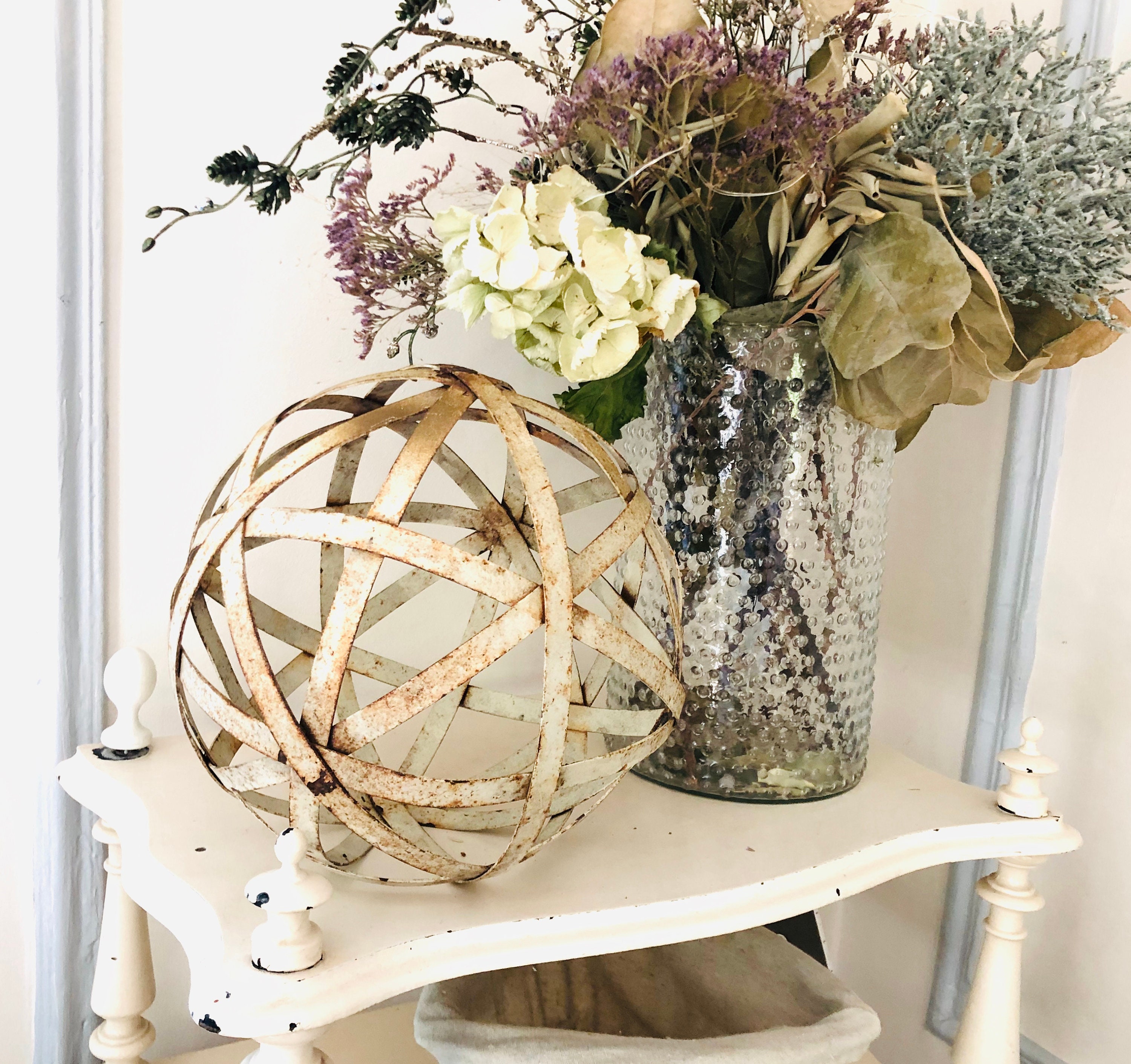 Très Belle Ancienne Boule Décorative Française. Rare