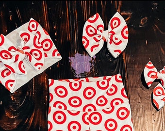 Red bullseye Bows