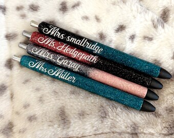 personalized Glitter Pen