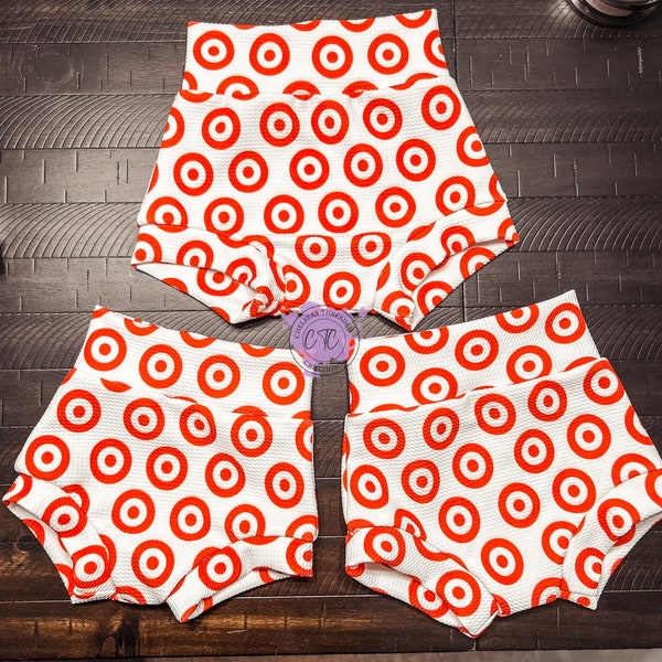 Red Bullseye - Shorts Bummies