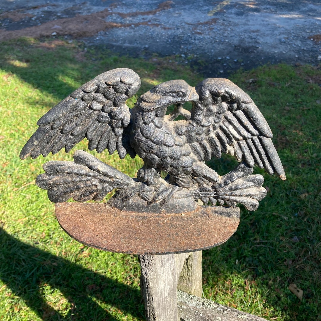 Antique Cast Iron Eagle Doorstop Etsy