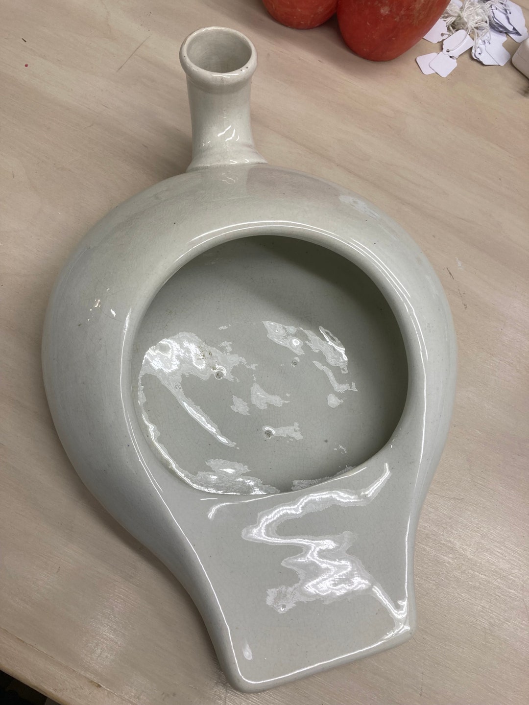 Vintage Porcelain Bed Pan Urinal Etsy