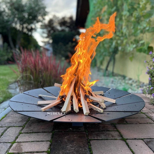 Pozzo del fuoco all'aperto, pozzo del fuoco moderno, pozzo del fuoco di design, pozzo del fuoco da giardino, pozzo del fuoco portatile, pozzo del fuoco in metallo, grigliate, pozzo del fuoco del cortile.