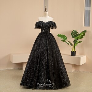 Short black deals ball gown