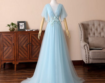 dresses for prom blue