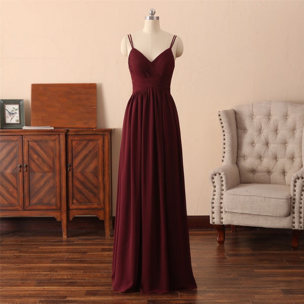 Red Bridesmaid Dress Etsy