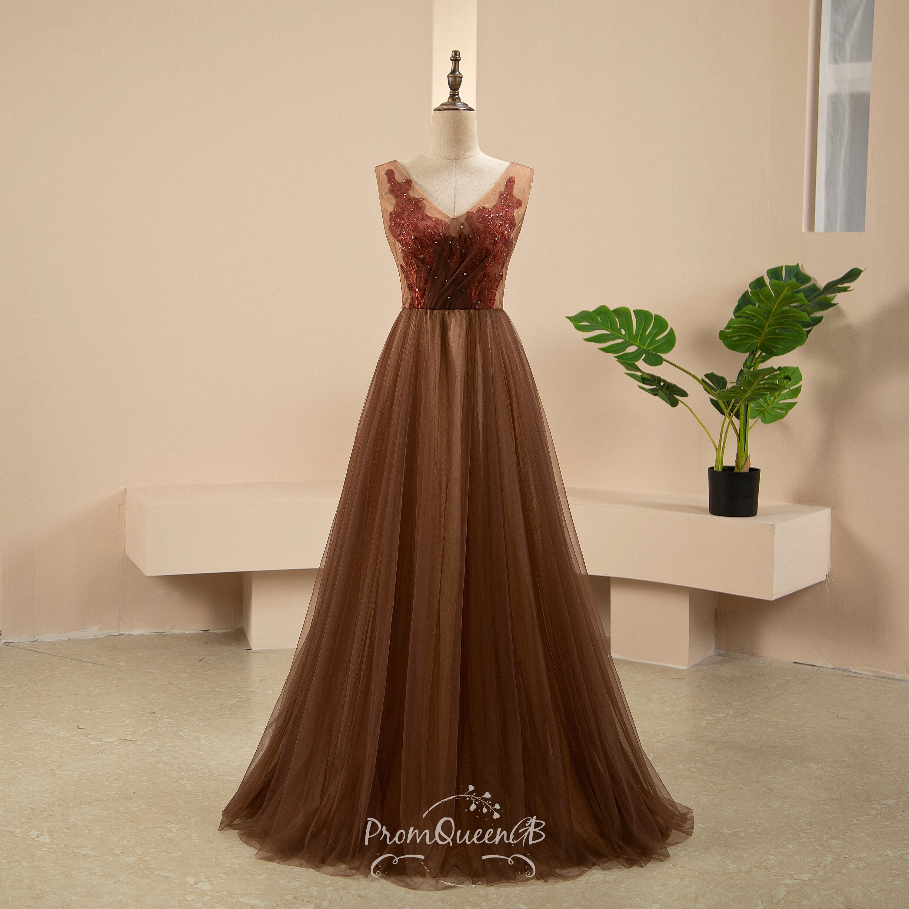 brown prom dresses