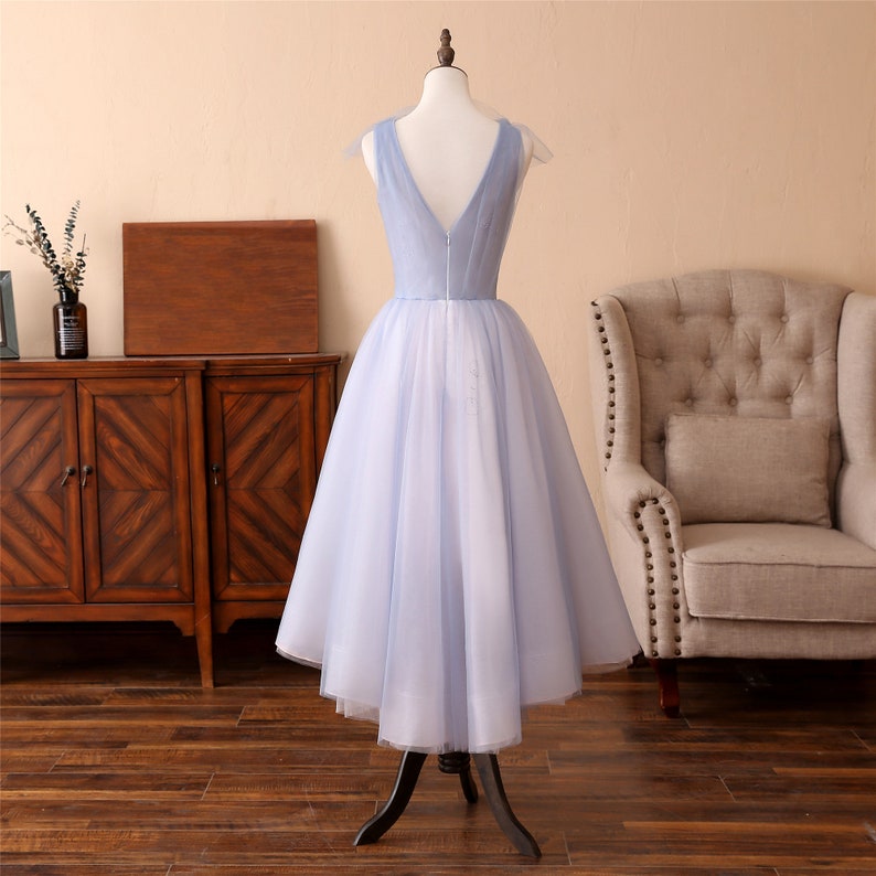 Kneelength Prom Dress White Lace Appliques Bridal Dress Party Etsy