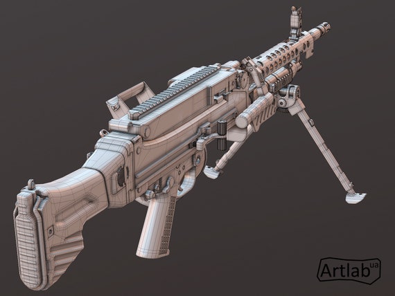 Mg5 Machine Gun 3d Model For Printing 3d Weapon Model German Weapon