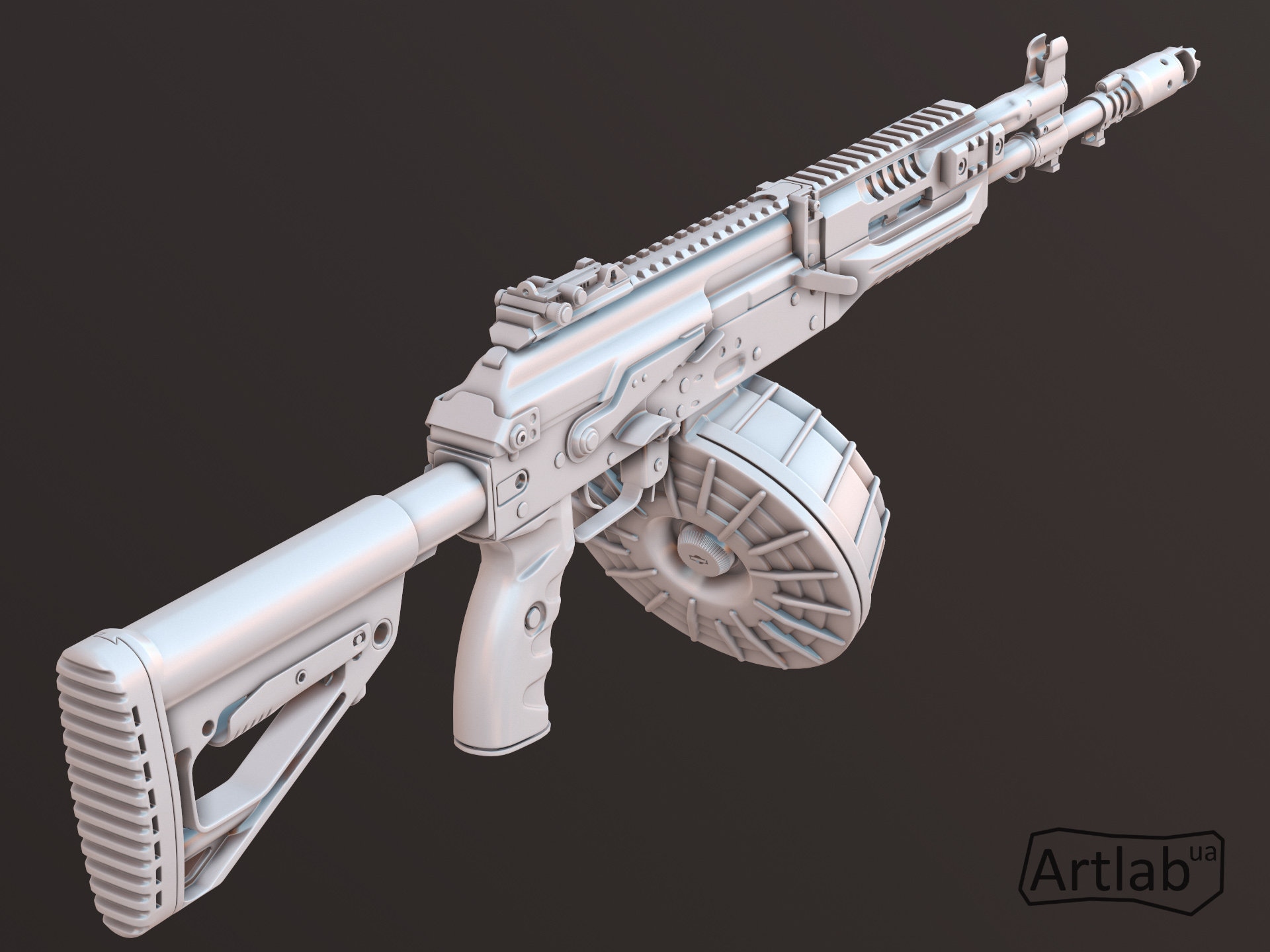 3D file Replica rifle AK-47- real dimensions 🔫・3D print model to  download・Cults
