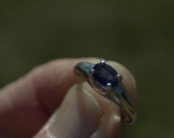 Iolite and Silver ring