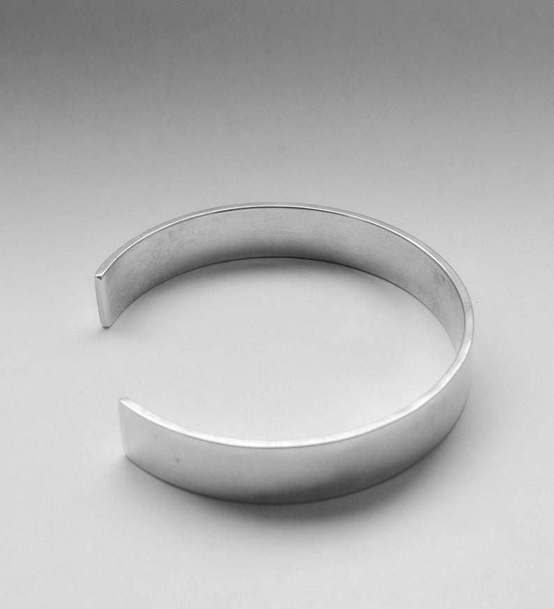 Silver open cuff bangle