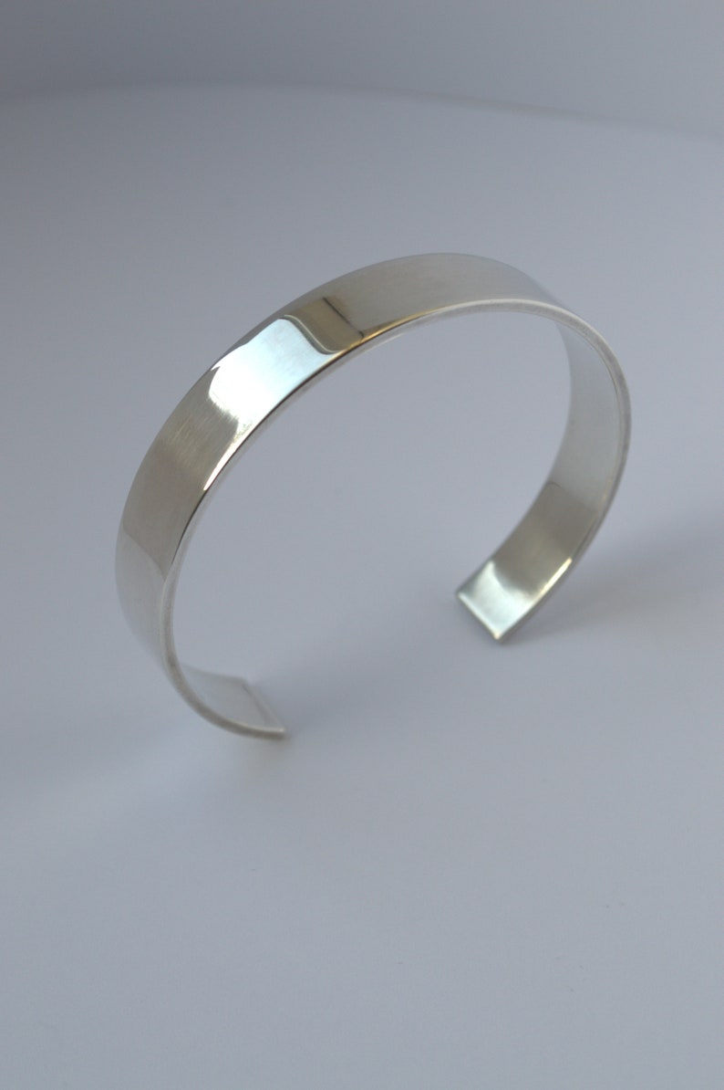 Silver open cuff bangle