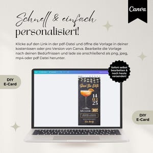 Digitale Einladung 30. Geburtstag Aperol, WhatsApp Einladung, eCard Geburtstagseinladung Vorlage, Einladungskarte digital personalisiert