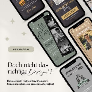 Digitale Einladung 30. Geburtstag, WhatsApp Einladung, eCard Geburtstagseinladung Vorlage, Einladungskarte digital personalisiert