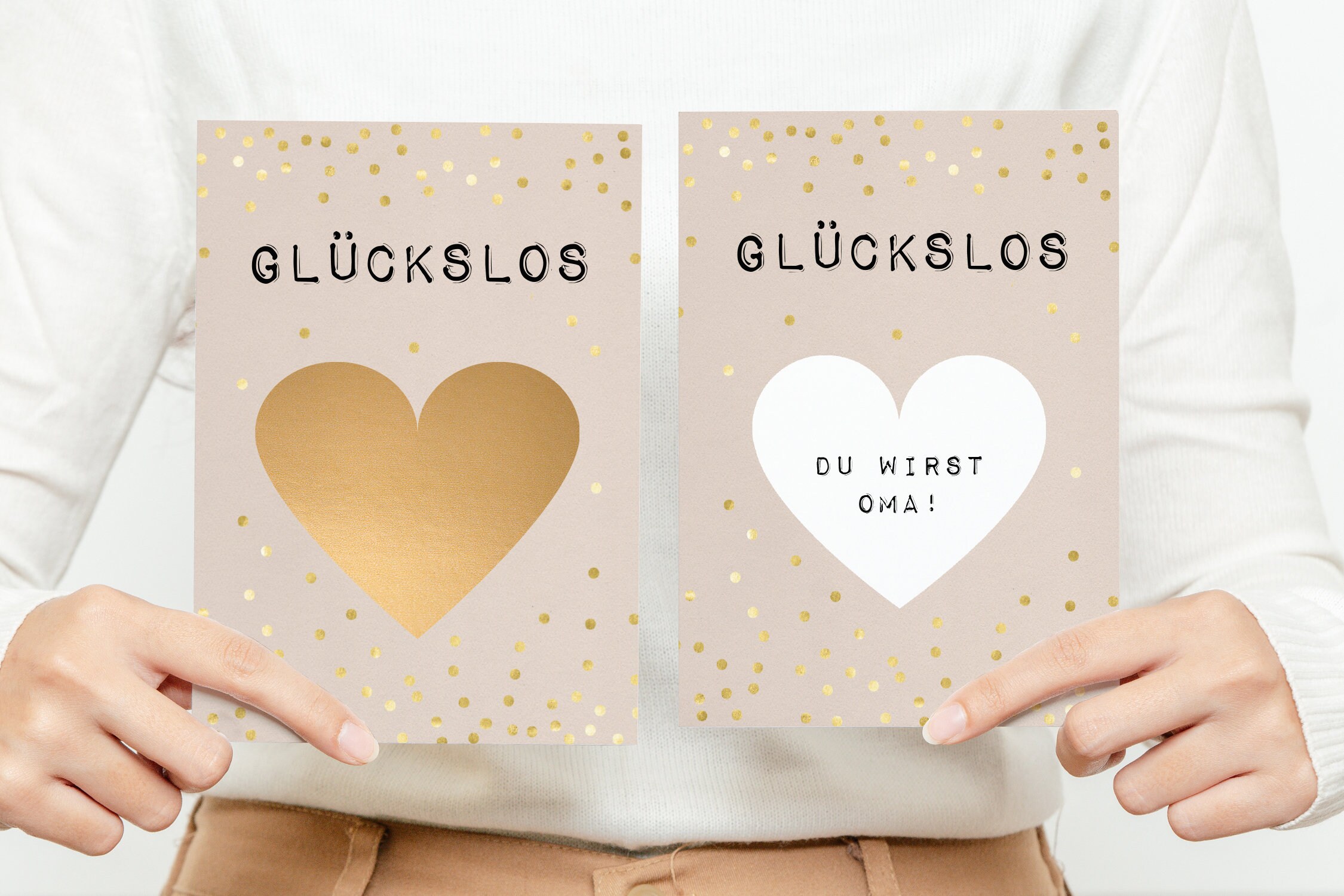 Rubbelkarte Glückslos Du wirst Oma Verkündung Etsy