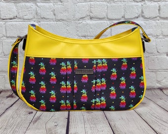 Rainbow Pineapples Shoulder Bag Summer Colorful