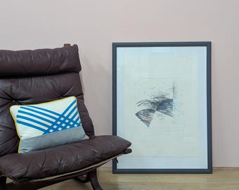 Impresión abstracta enmarcada de gran edición limitada de Charles Tyrrell, «Sin título», 1981