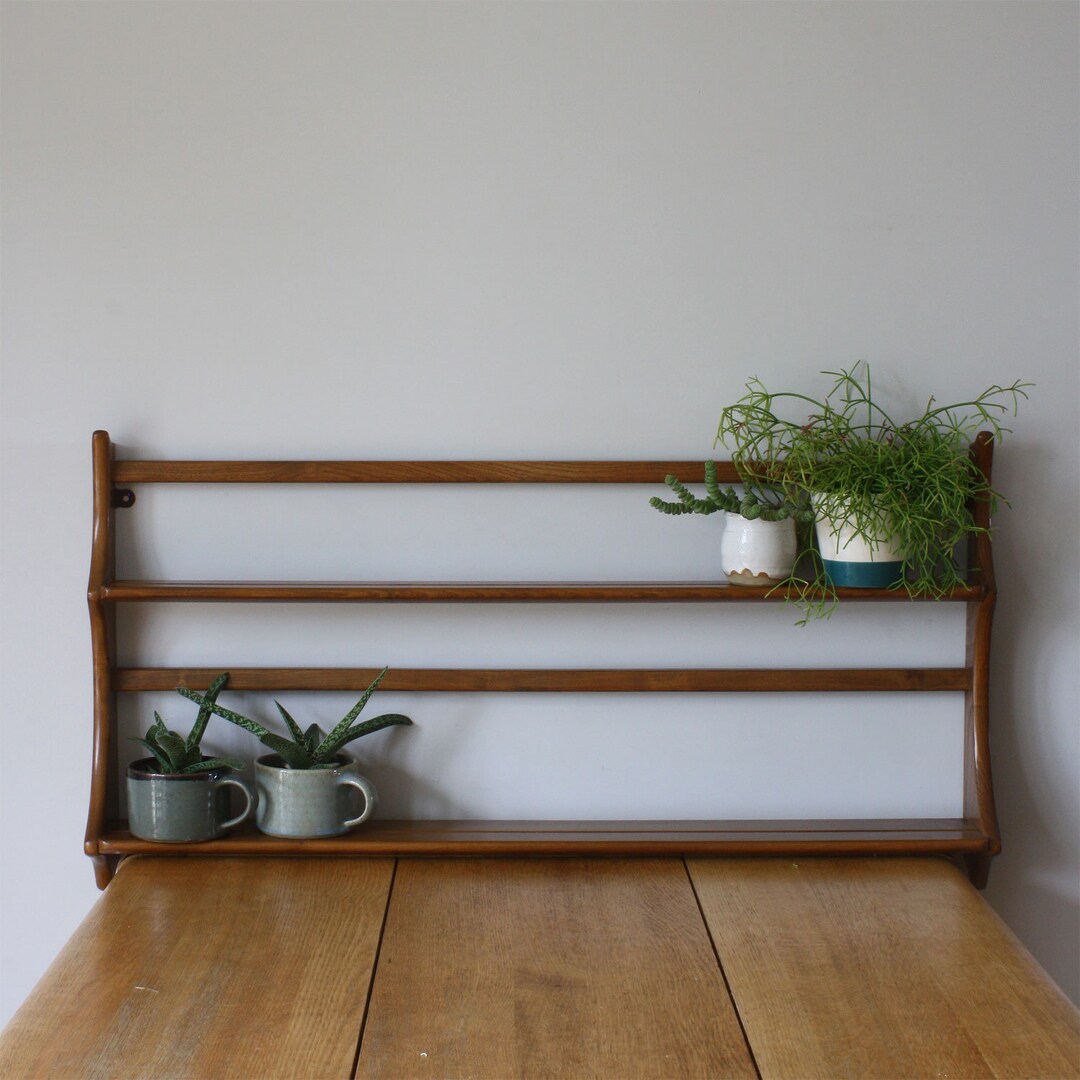 Vintage Ercol Windsor Plate Rack / Wallmounted Shelf Etsy UK