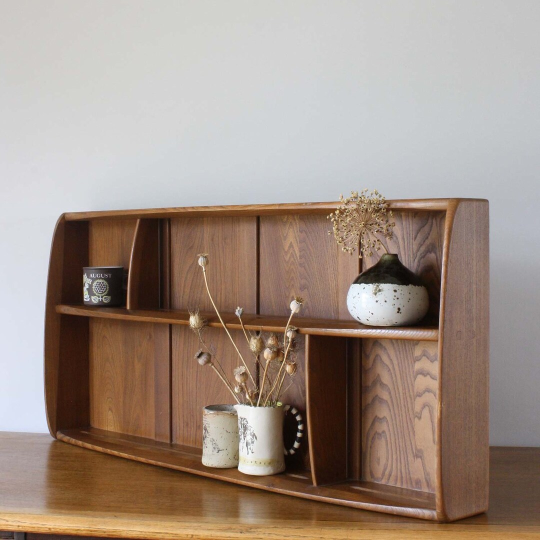 Rare Vintage Ercol Windsor Plate Rack / Wallmounted Shelf Etsy