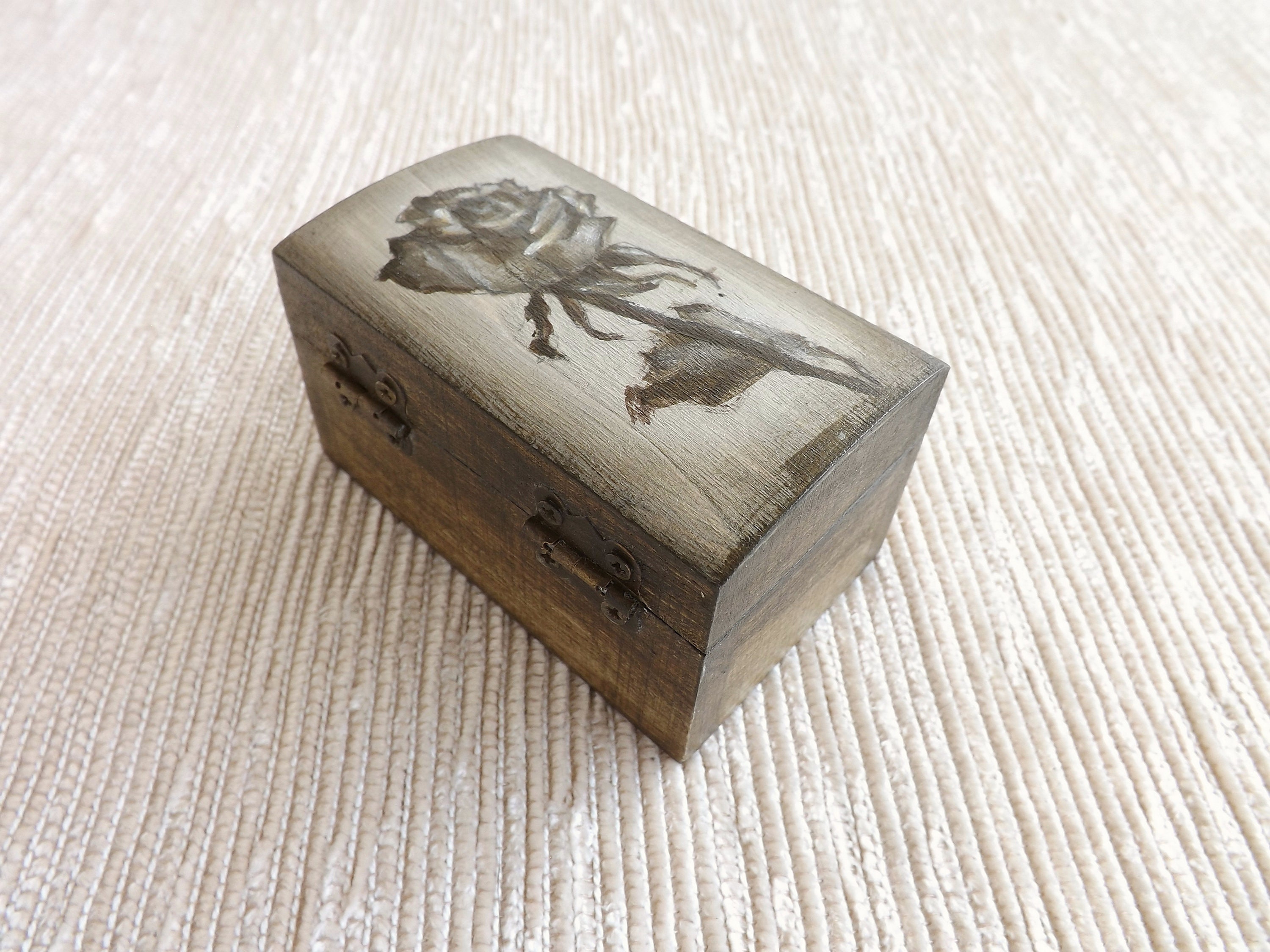Mini Sample Caskets Wood Tiny Casket With Dried Rose Handpainted Personalized - Etsy