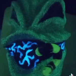 3D Sculpted Clay Oogie Boogie Tumbler | Nightmare Before Christmas | Halloween Tumbler | Glow in the dark image 5