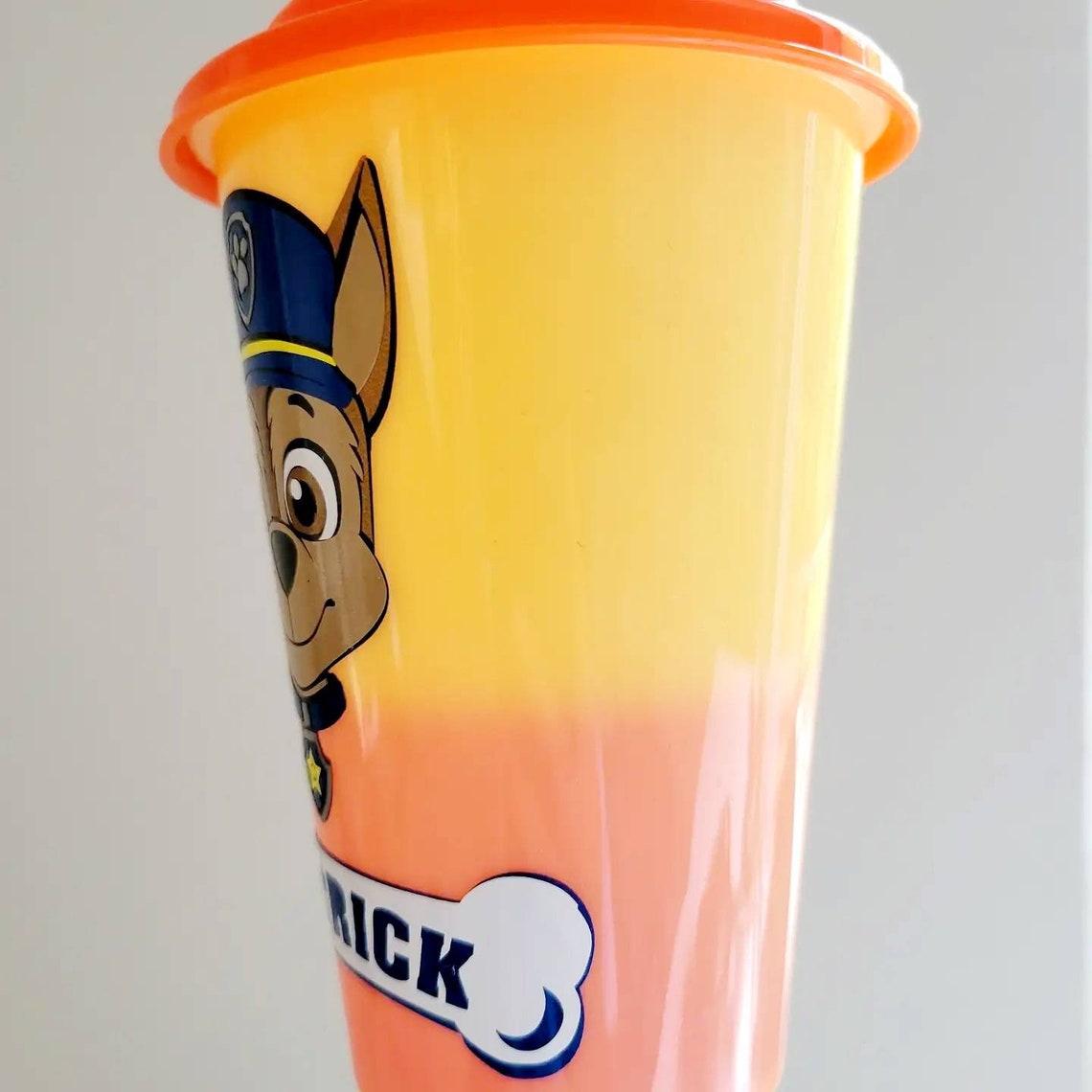 Paw Patrol Kids Color Changing Cups-comes With Straw and Lid - Etsy