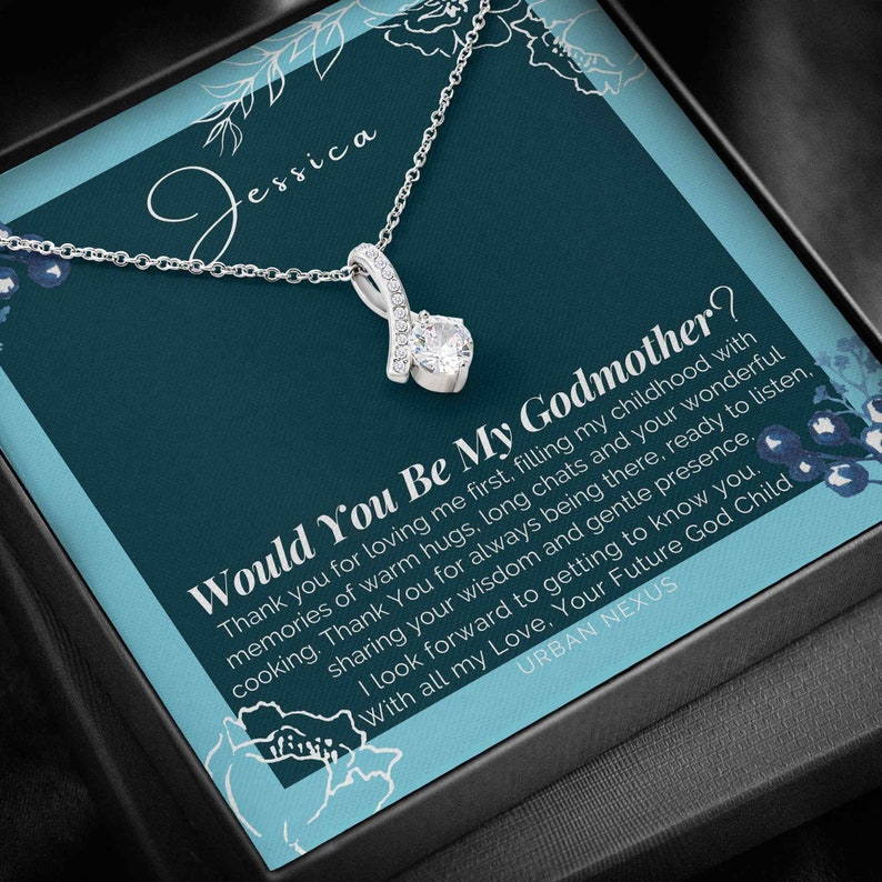 Godmother Appreciation Memento Godmama Godma TMH7 Godmummy Necklace Personalized Godmother Proposal Thank You Keepsake