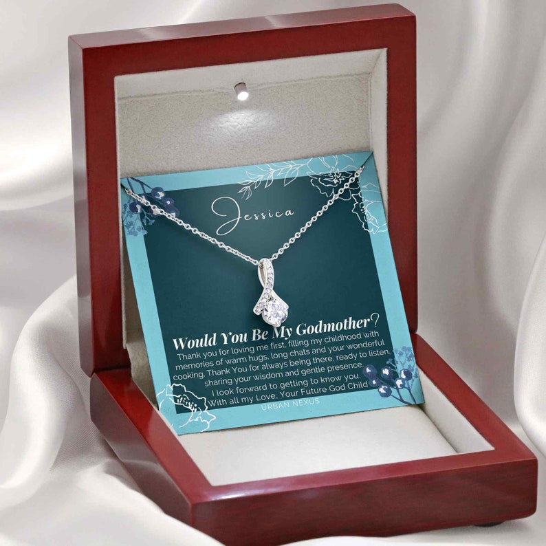Godmother Appreciation Memento Godmama Godma TMH7 Godmummy Necklace Personalized Godmother Proposal Thank You Keepsake
