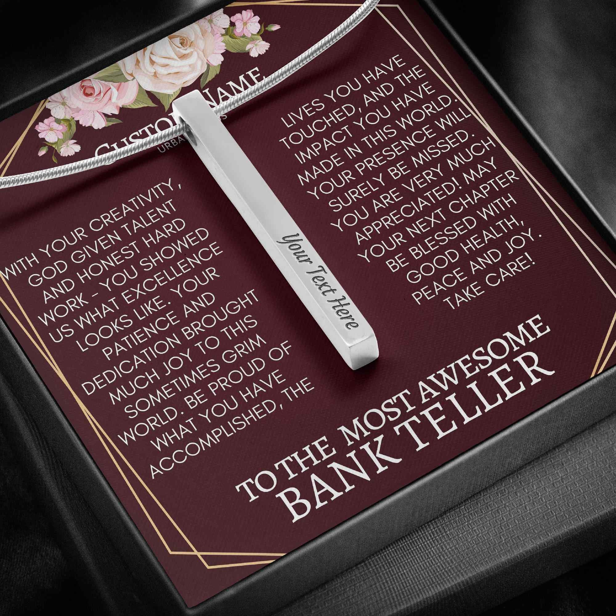 Bank Teller Retirement Farewell Bank Teller Thank You Etsy