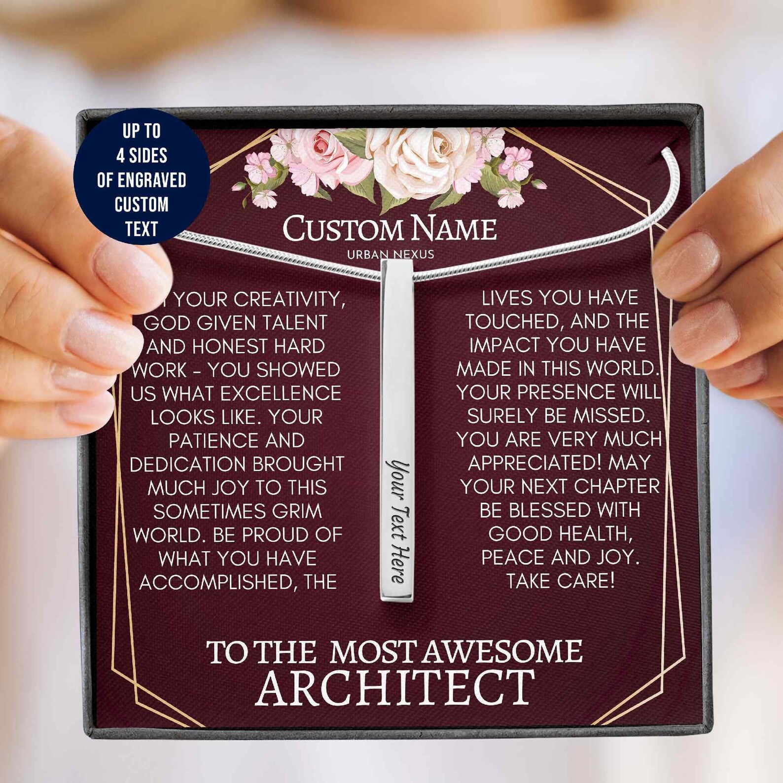 Architect Retirement Gifts for Her Architect Thank You Etsy