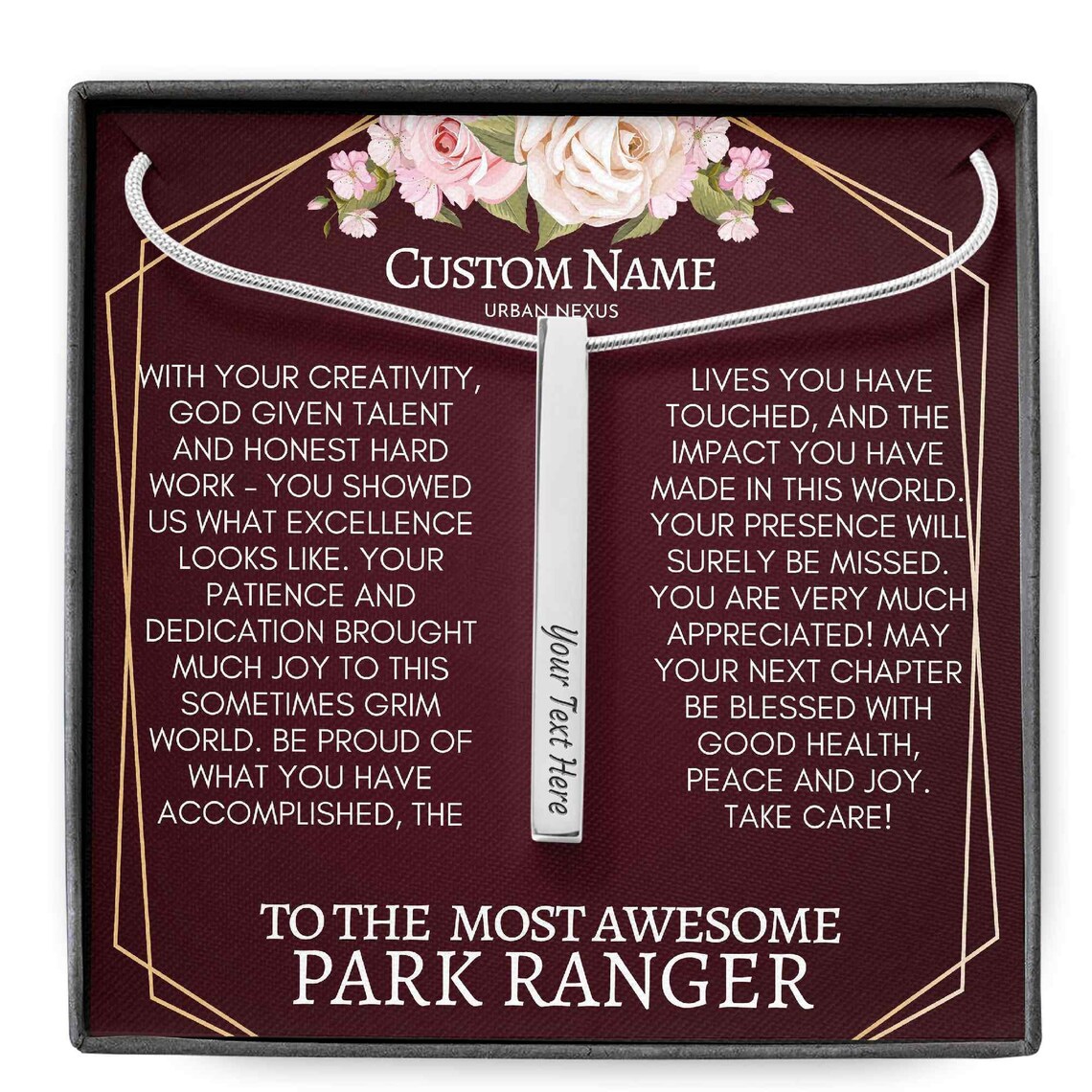Park Ranger Retirement Gifts for Her Park Ranger Thank You Etsy