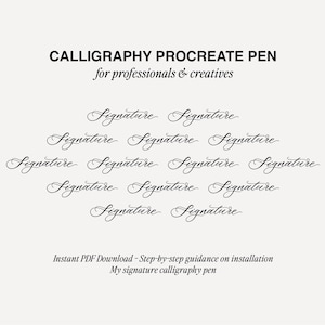 Signature Procreate Calligraphy Pen